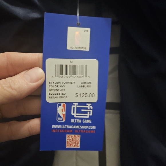 Dallas Mavericks NBA Ultra Game Men’s Size M & Large Navy Blue Snap Jacket - Picture 4 of 8